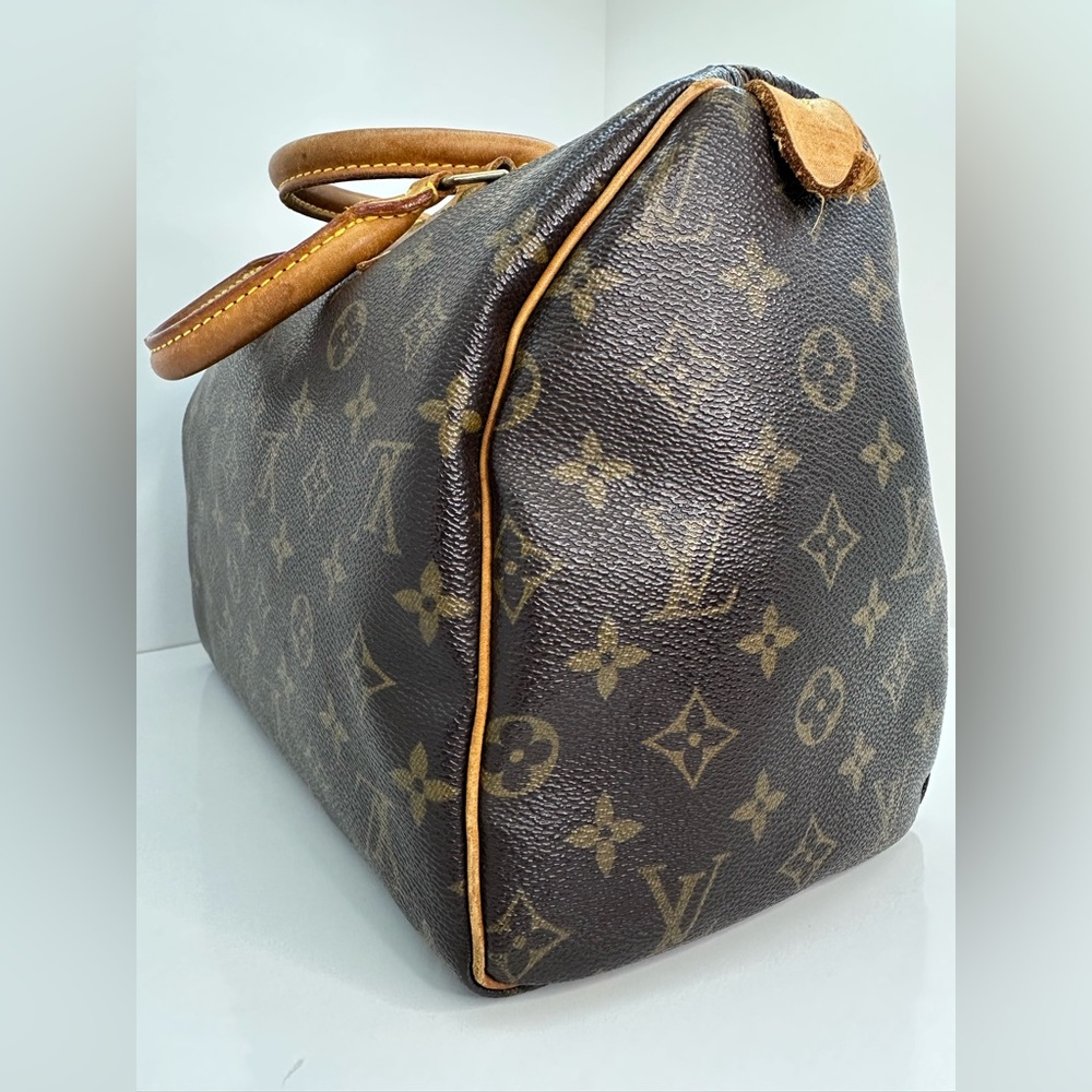 Louis Vuitton Brown Monogram speedy 30 - Picture 5 of 16